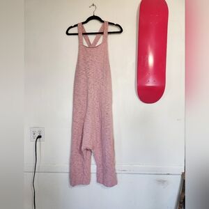 Free People Pink Wide-Leg Jumpsuit Romper